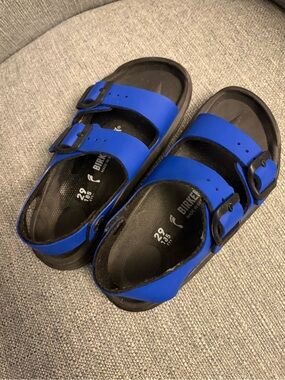 Birkenstock Kids Royal Blue Two-Strap Sandals